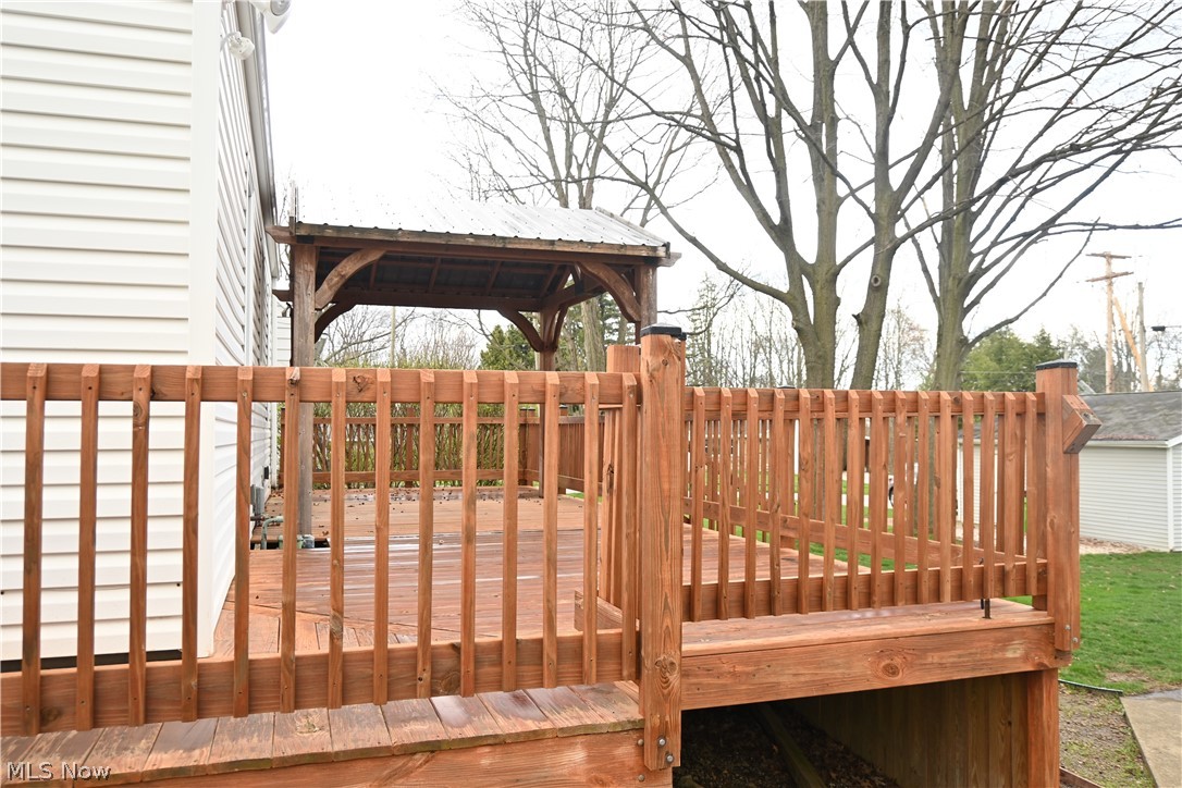 94 North 5th Street Rittman, OH 44270 - Photo 23 of 27 Wooden terrace with a gazebo