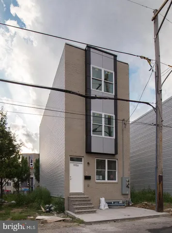 a front view of a multi story building