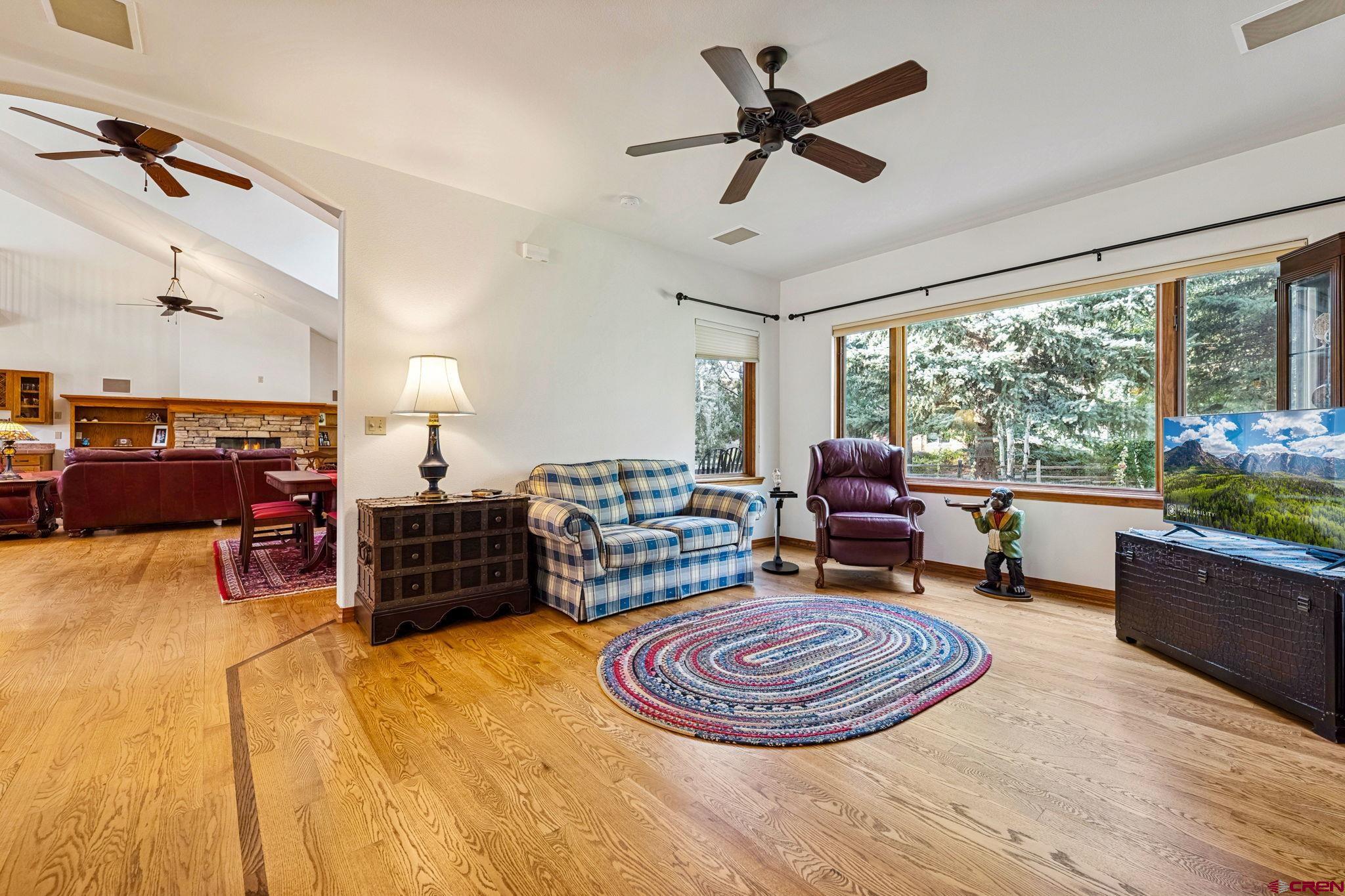 345 Red Rock Road Durango, CO 81301 - Photo 17 of 44 a living room with furniture and a large window