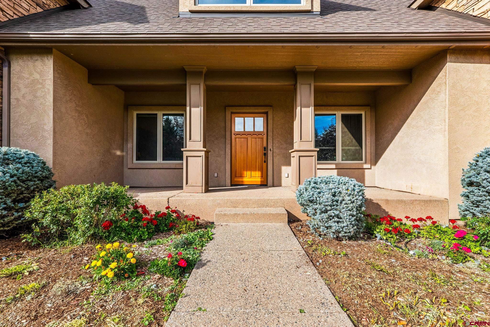 345 Red Rock Road Durango, CO 81301 - Photo 37 of 44 a front view of a house