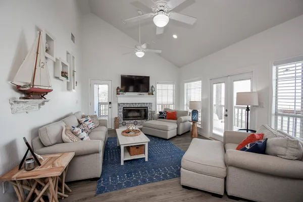 a view of a hallway with washer and dryer