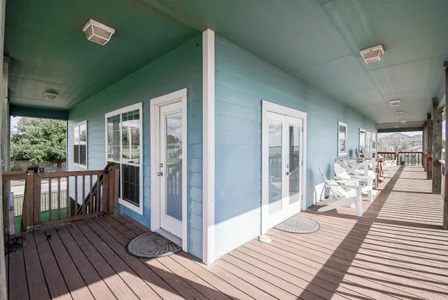 a view of balcony with couch