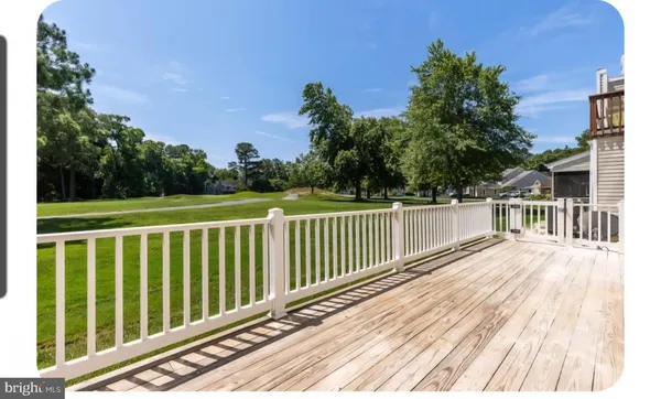 a view of a wooden deck