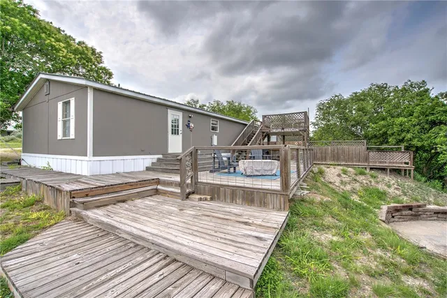 a view of a terrace with chairs