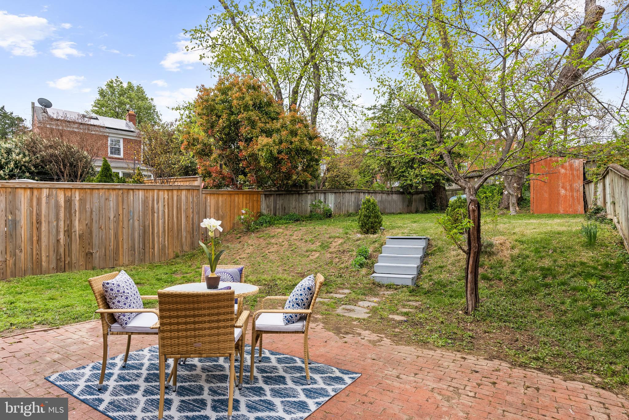 4521 Clark Place Northwest Washington, DC 20007 - Photo 22 of 27 a view of a chairs and table in patio