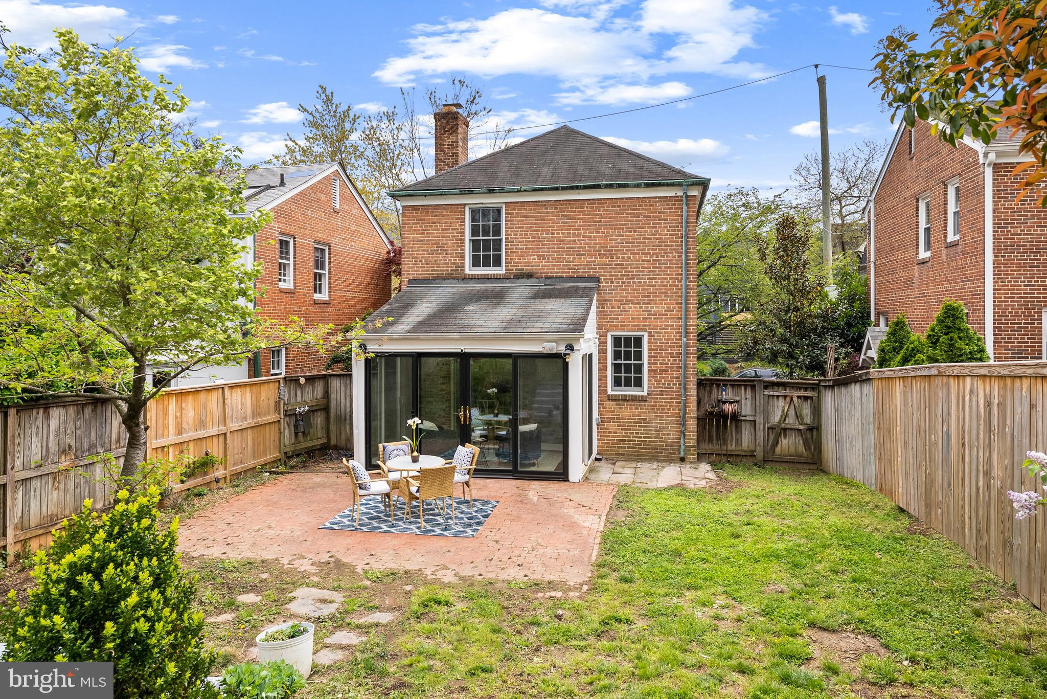 4521 Clark Place Northwest Washington, DC 20007 - Photo 24 of 27 a view of a house with backyard and sitting area