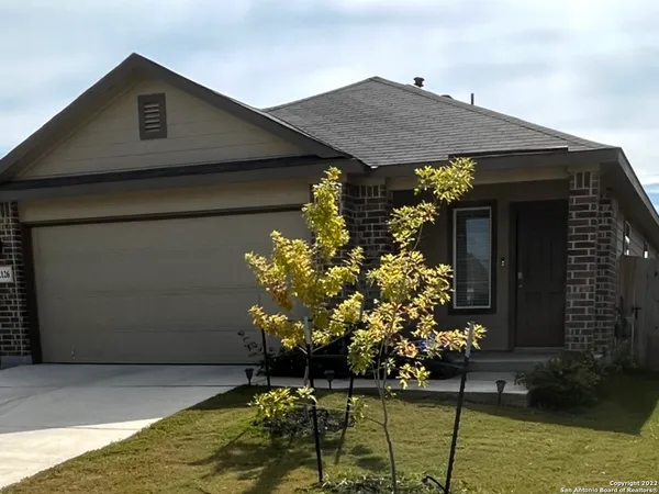 a front view of a house