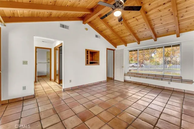 a view of an empty room