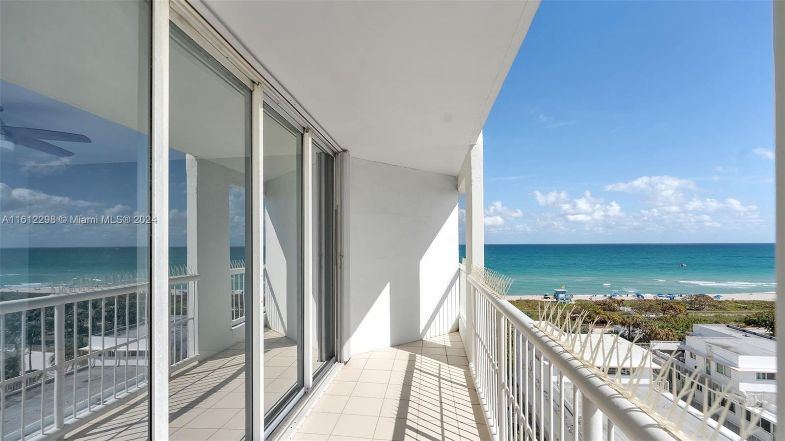 9341 Collins Avenue, Unit 707 Surfside, FL 33154 - Photo 16 of 55 a view of a balcony from a balcony