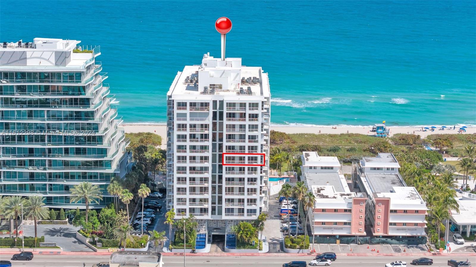 9341 Collins Avenue, Unit 707 Surfside, FL 33154 - Photo 17 of 55 a front view of a building