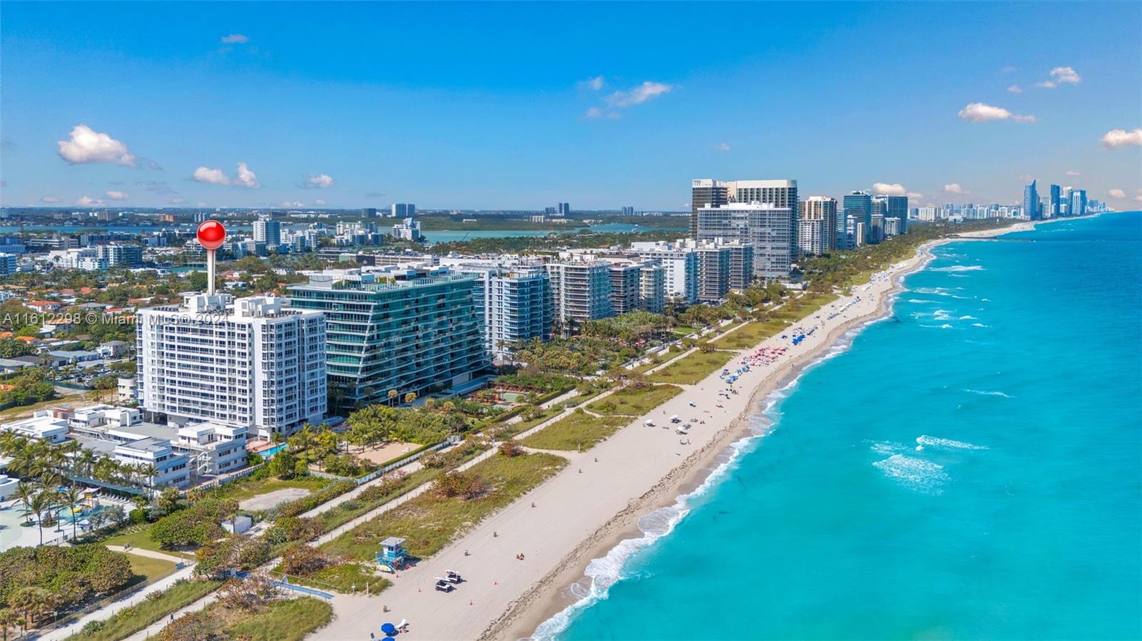 9341 Collins Avenue, Unit 707 Surfside, FL 33154 - Photo 51 of 55 a view of a city with tall buildings