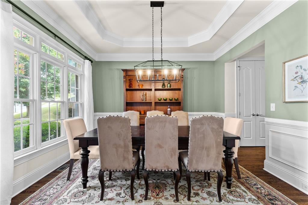5765 Bailey Ridge Court Johns Creek, GA 30097 - Photo 4 of 51 a view of a dining room with furniture window and outside view