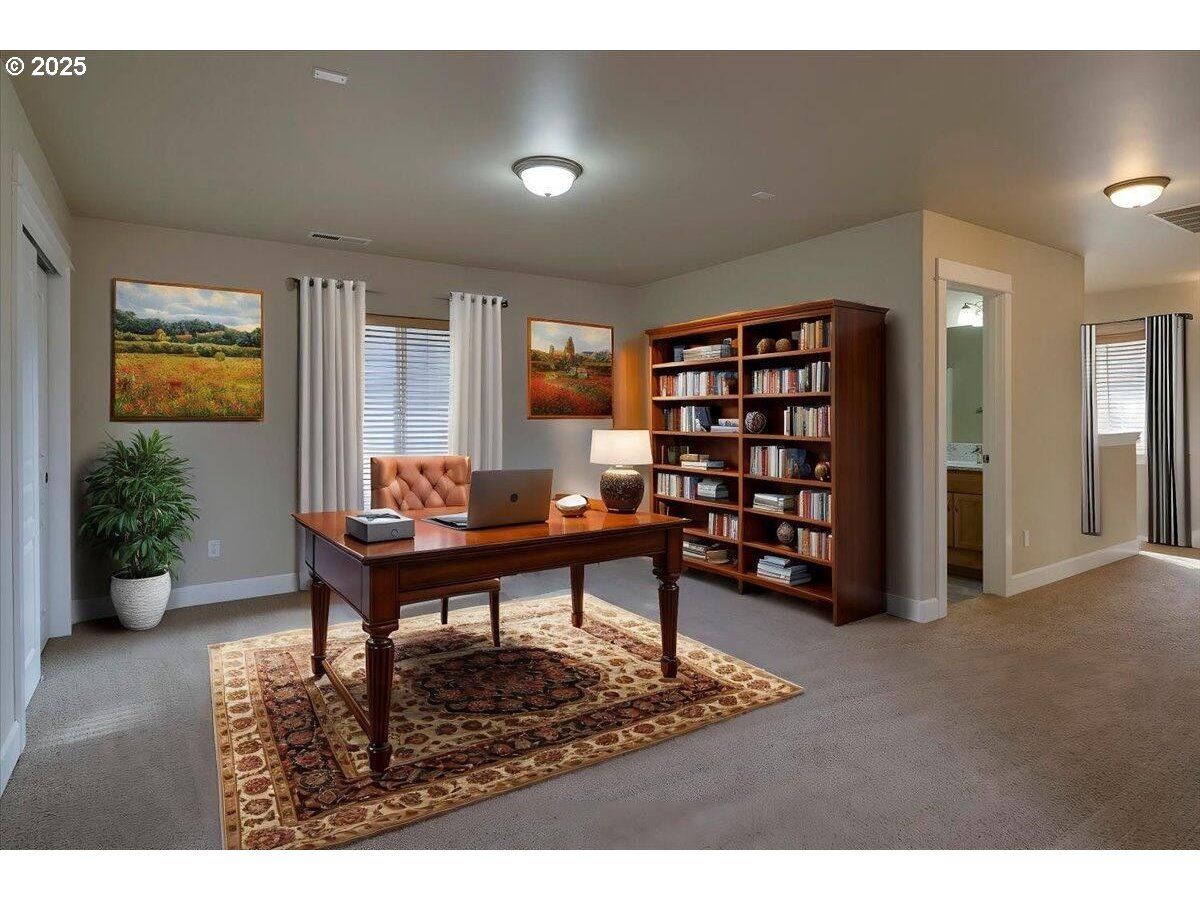 20370 Murphy Road Bend, OR 97702 - Photo 14 of 30 a living room with furniture a lamp and potted plant