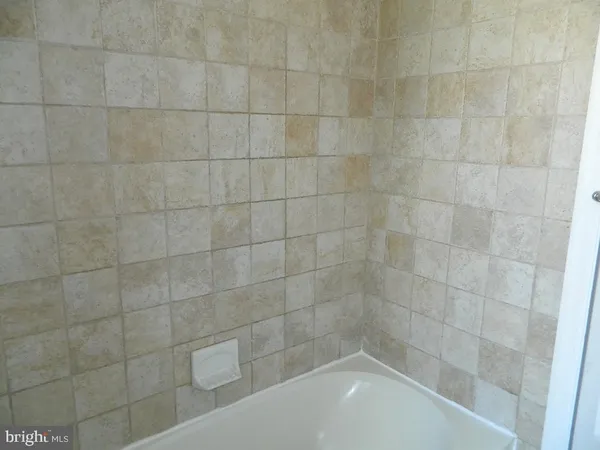 a close up of a bathtub
