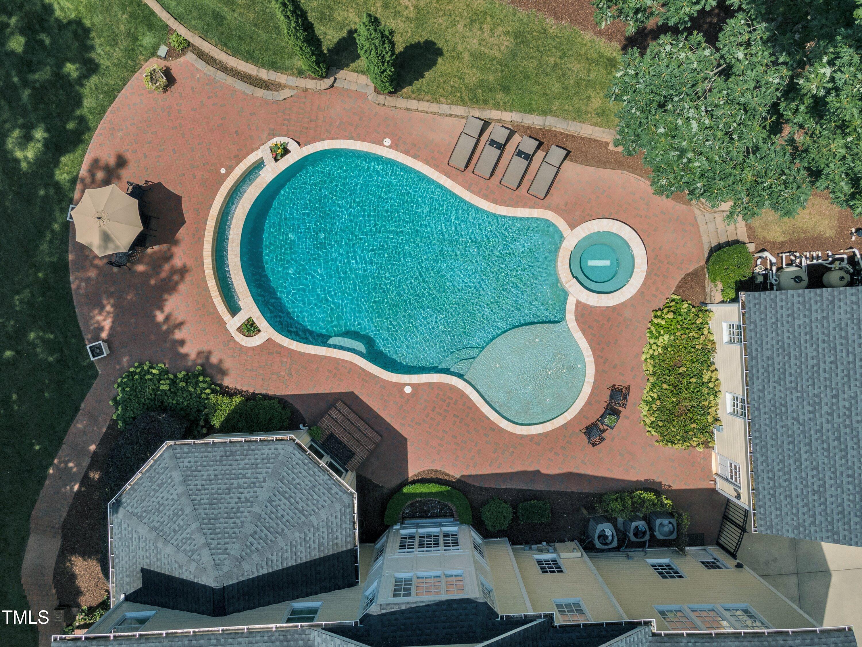 11220 Brass Kettle Road Raleigh, NC 27614 - Photo 78 of 86 an aerial view of a house a yard and green space