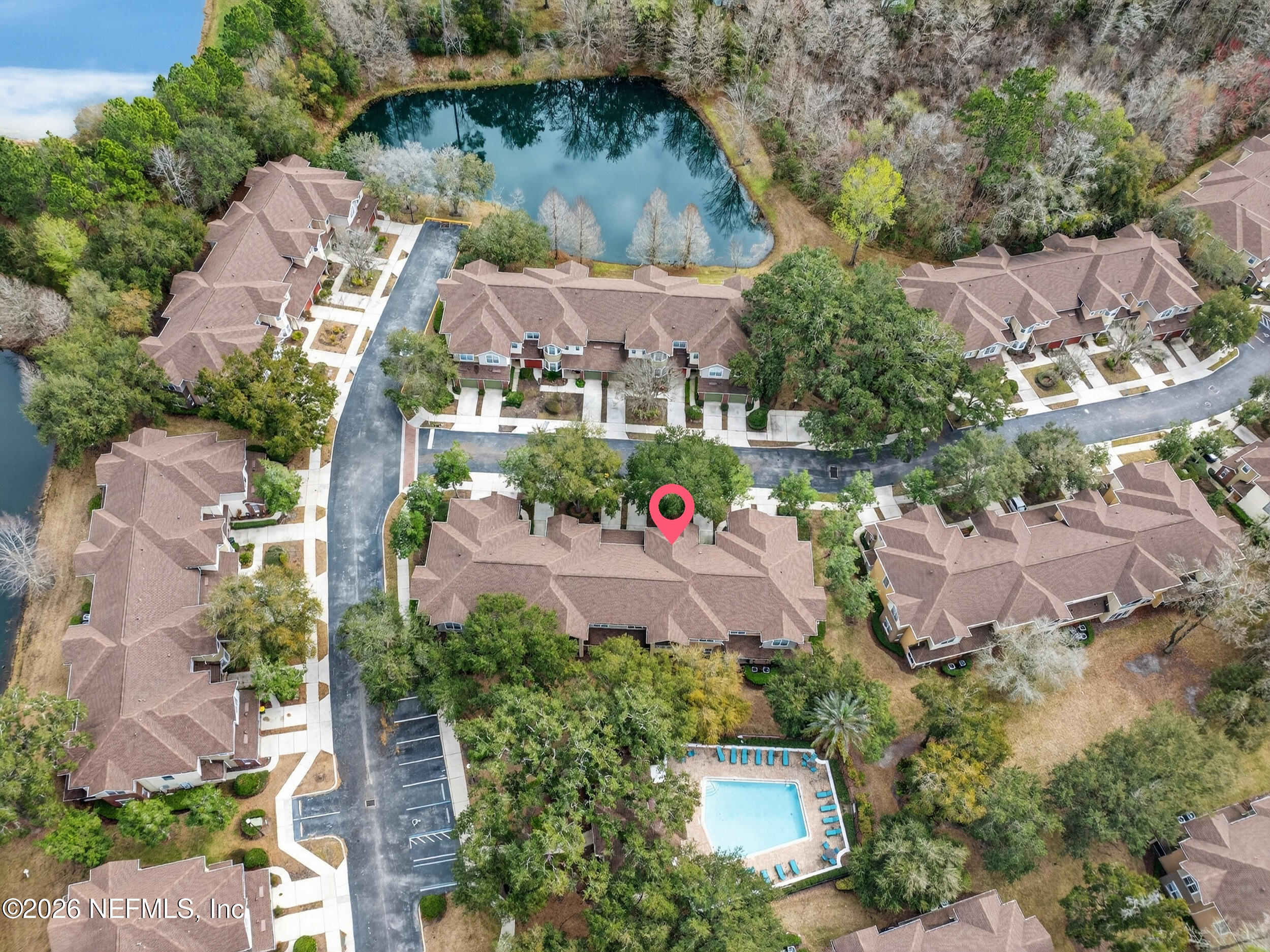5663 Greenland Road, Unit 1304 Jacksonville, FL 32258 - Photo 36 of 41 an aerial view of residential houses with outdoor space and parking