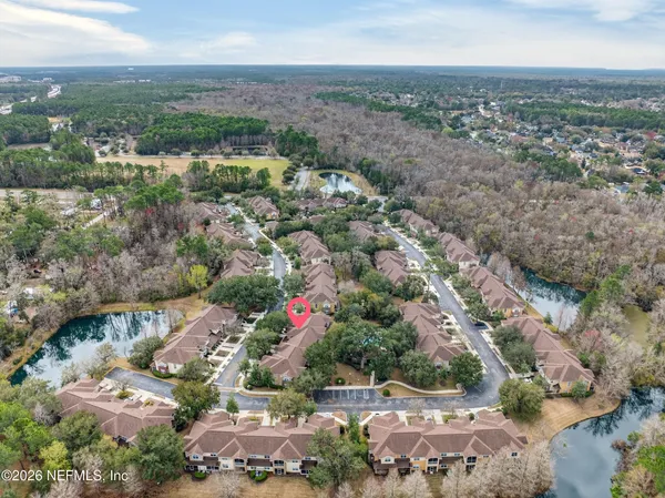 an aerial view of a city