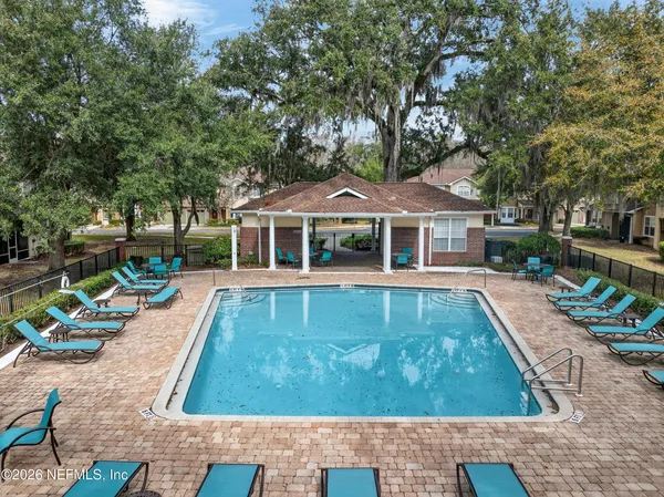 front view of a house with swimming pool
