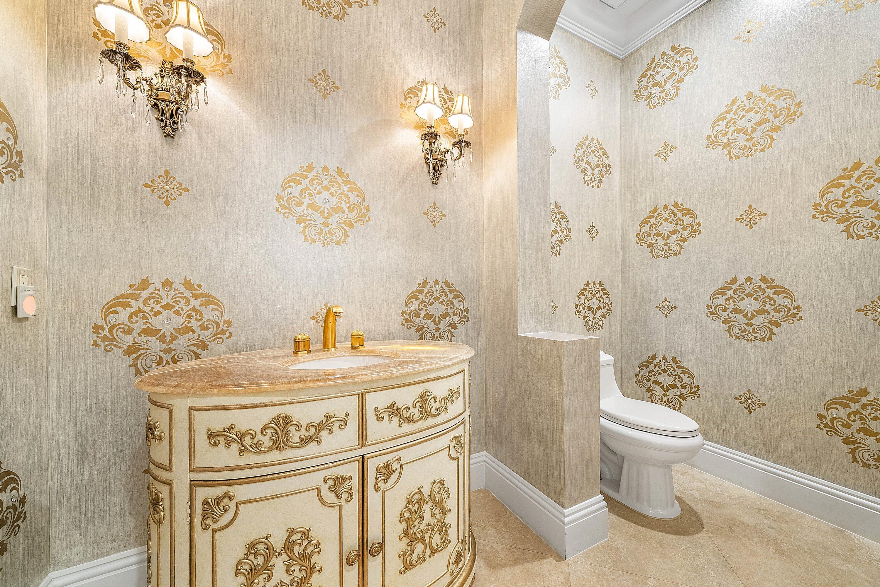 398 Northeast 7th Street Boca Raton, FL 33432 - Photo 37 of 74 a bathroom with a sink a toilet and a mirror