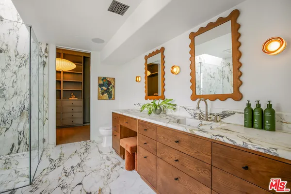 a view of a balcony with city view