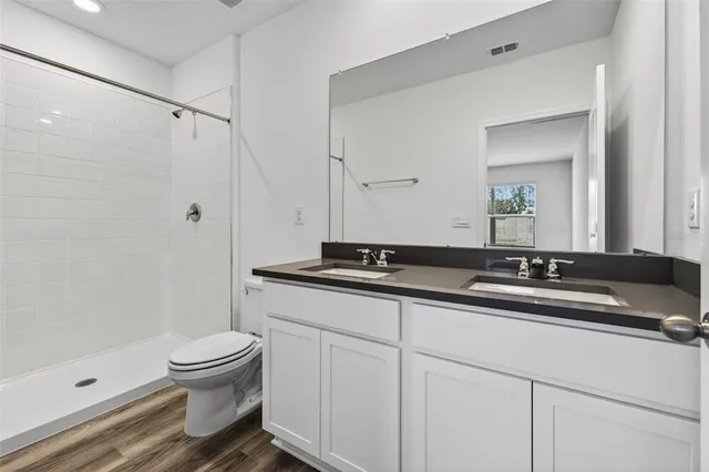 a bathroom with a sink and a toilet