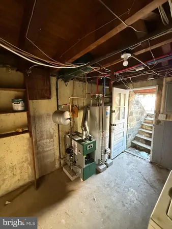 a view of storage and utility room