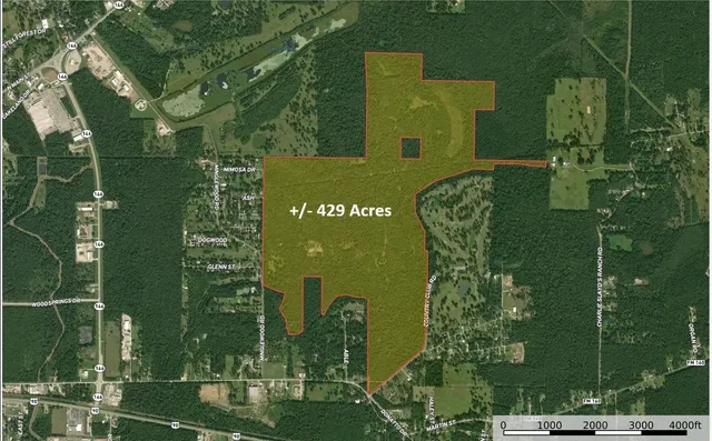 an aerial view of a residential building