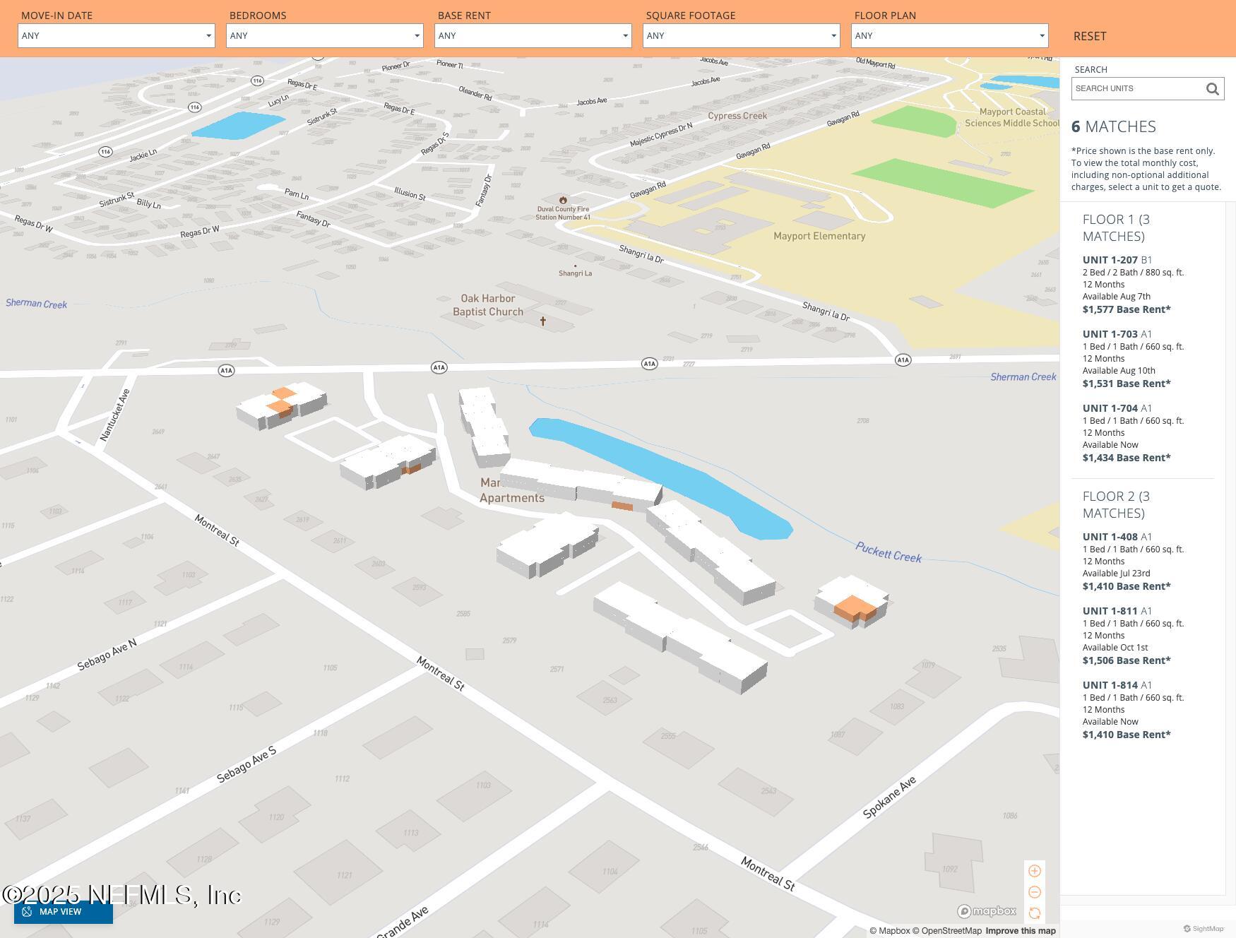 2768 State Rd A1A Highway, Unit 1701 Jacksonville, FL 32233 - Photo 35 of 47 Copy of sightmap.com-Tidewater at Atlant