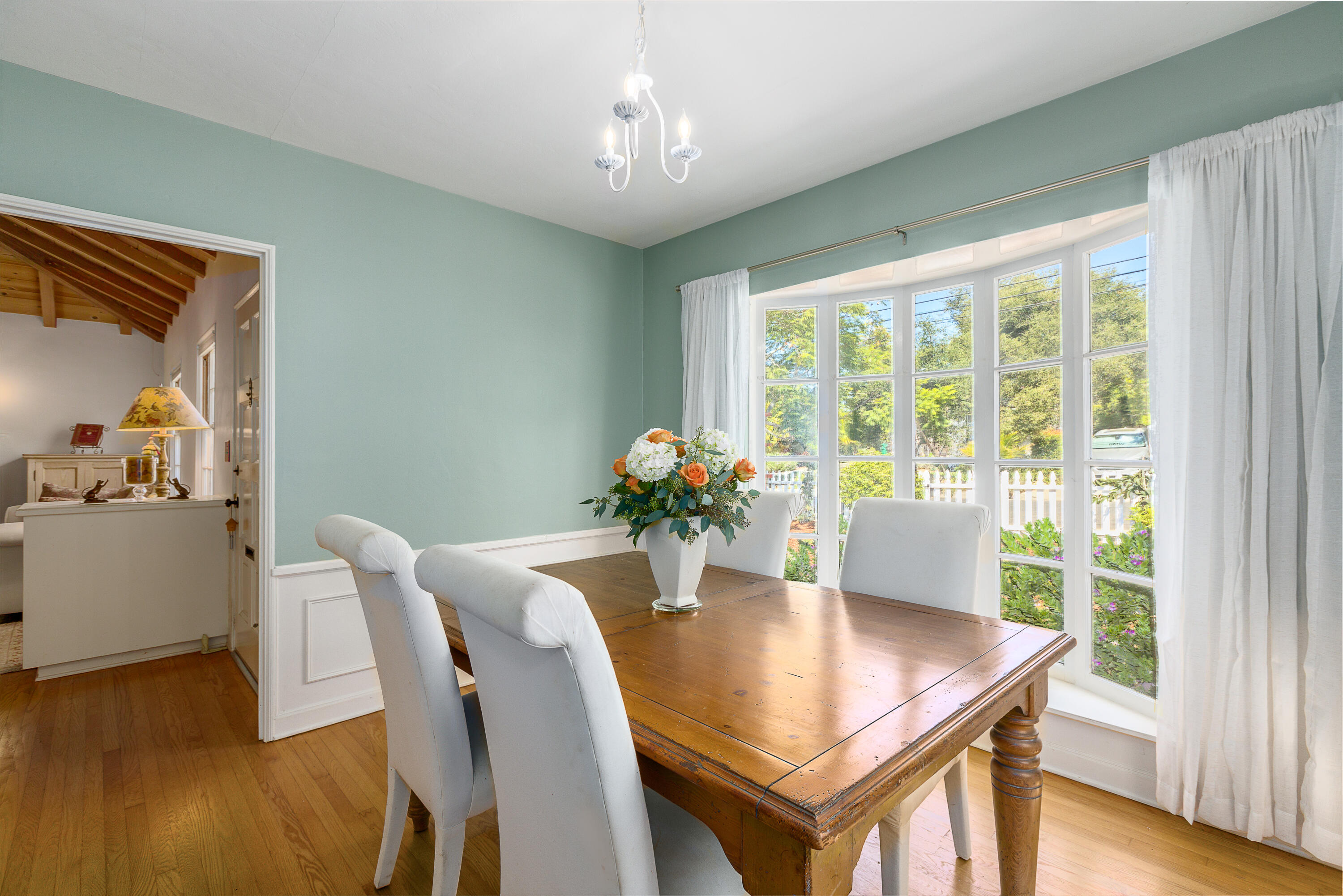 2721 Verde Vista Drive Santa Barbara, CA 93105 - Photo 5 of 21 a view of a dining room with furniture and wooden floor