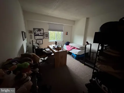 a living room with furniture a rug and a window