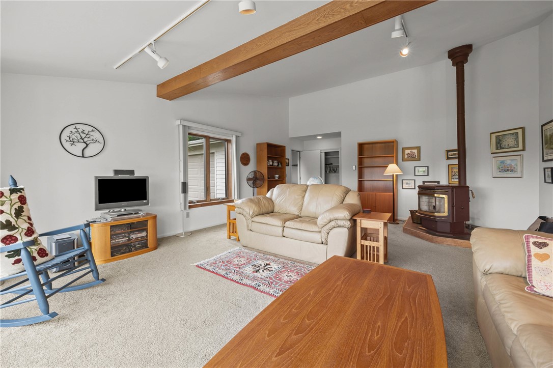 6370 Palmiter Road Alfred, NY 14803 - Photo 9 of 45 Living room with pellet stove