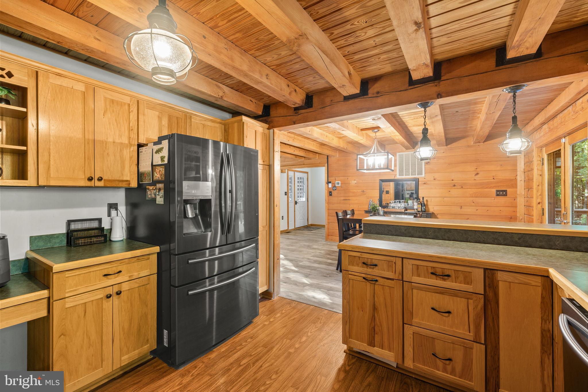 4344 Mission Road Harpers Ferry, WV 25425 - Photo 21 of 60 Rustic kitchen with warm wooden accents.
