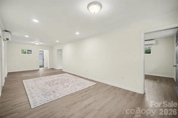 an entryway in a hall with an entryway