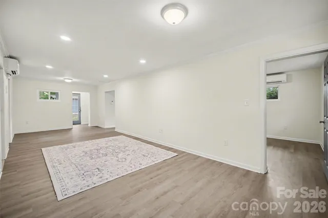 an entryway in a hall with an entryway