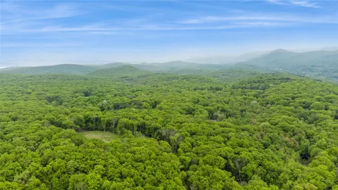 a view of a big yard with lots of green space