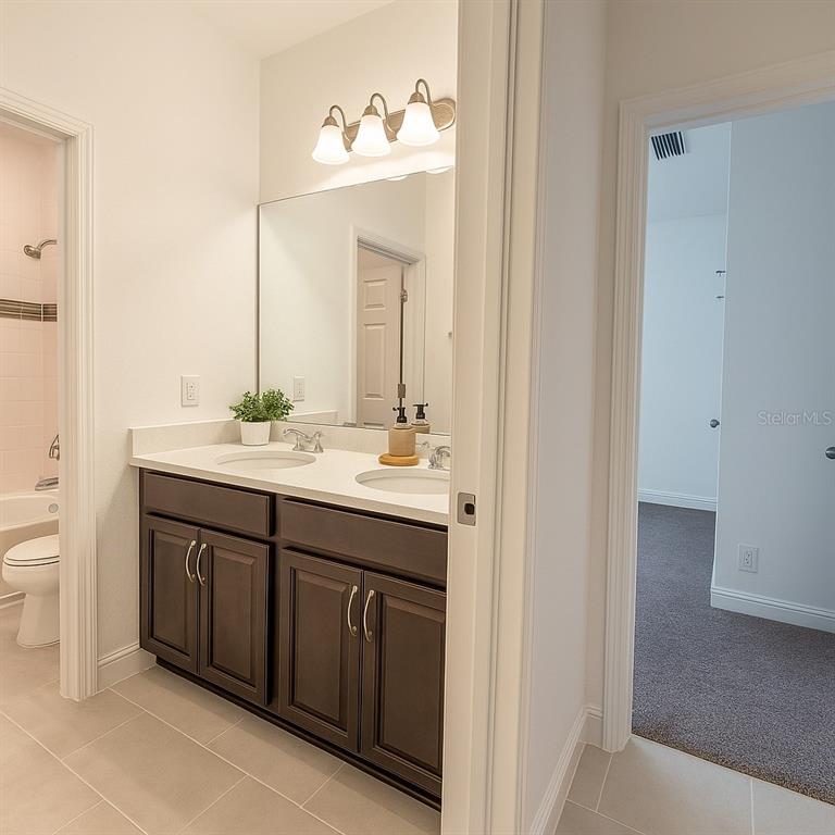 1193 Cavender Creek Road Minneola, FL 34715 - Photo 20 of 22 a bathroom with a sink vanity and a mirror