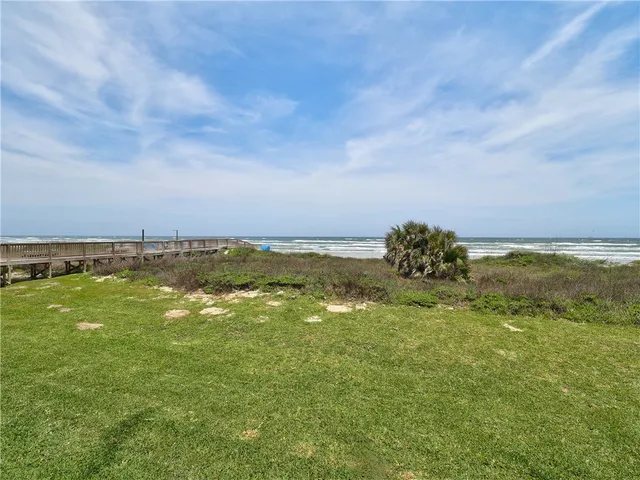 a view of an ocean and beach