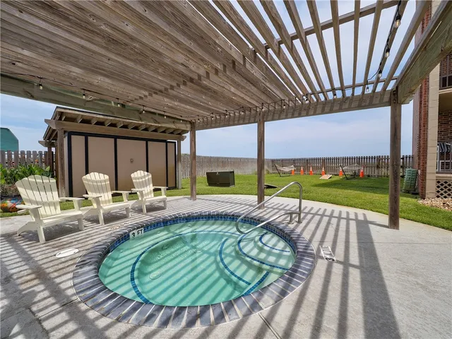 a view of a large building from a balcony