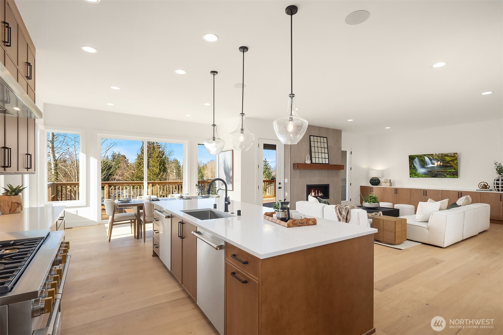 510 Nile Avenue Northeast Renton, WA 98059 - Photo 10 of 40 a view of living room with furniture flat screen tv and a large window