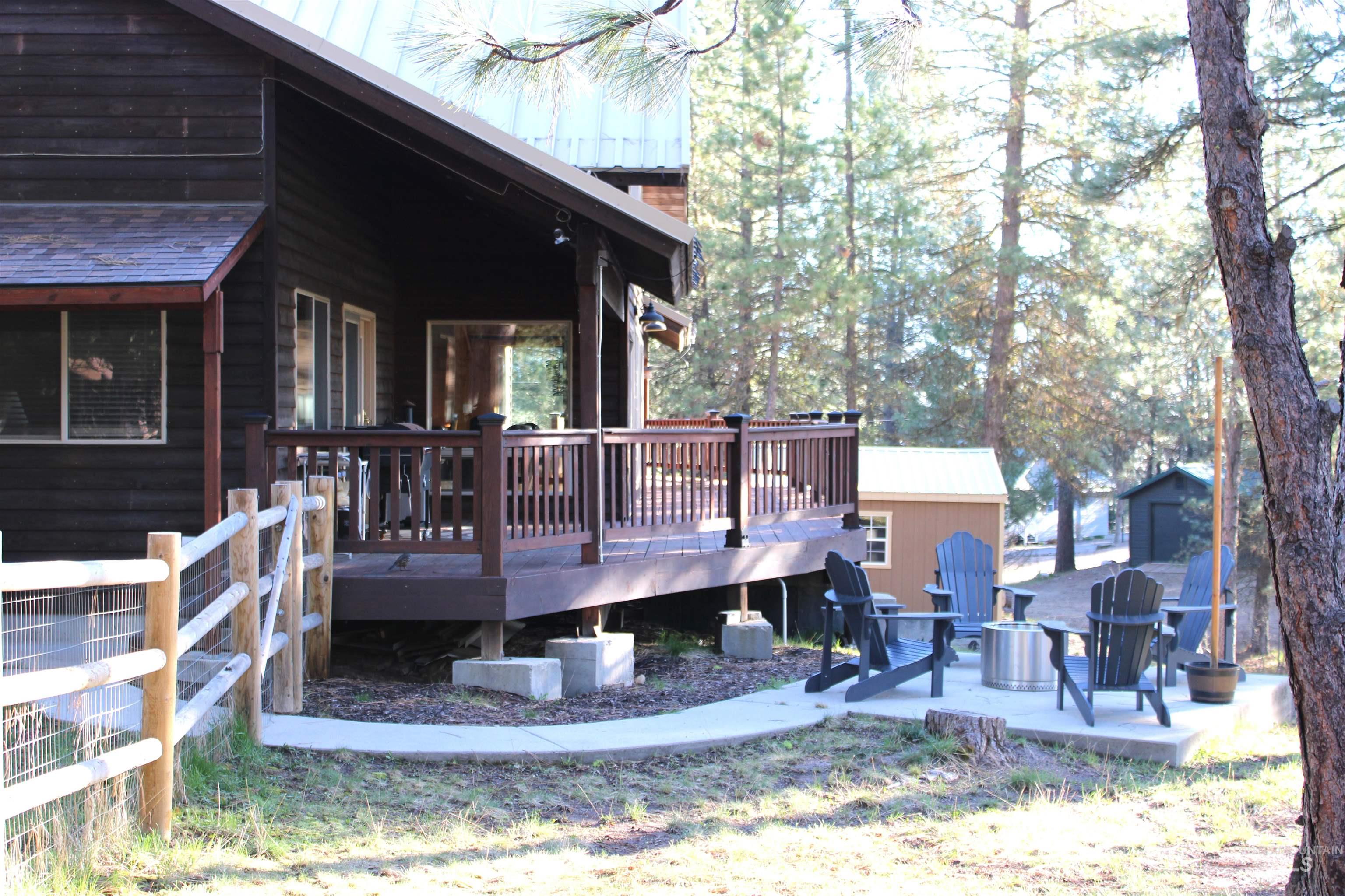 31 Rainbow Ridge Road Garden Valley, ID 83622 - Photo 25 of 33 Deck featuring and fire pit area
