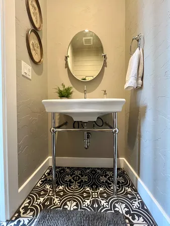 a view of trees and a snow on the wall