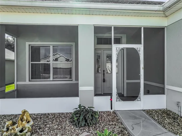 a view of a door of the house