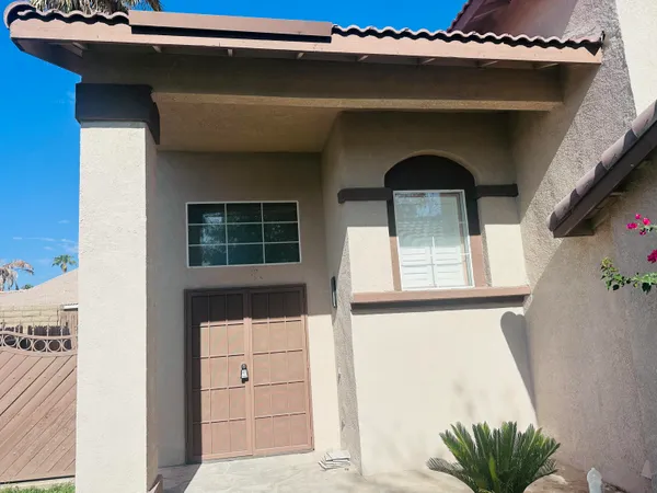 a view of front door