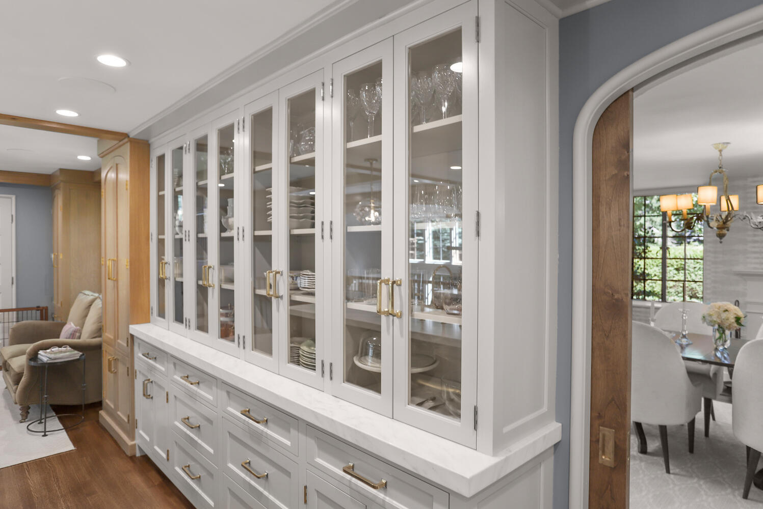 13 Searles Road Darien, CT 06820 - Photo 13 of 35 a view of walk in closet with view of living room