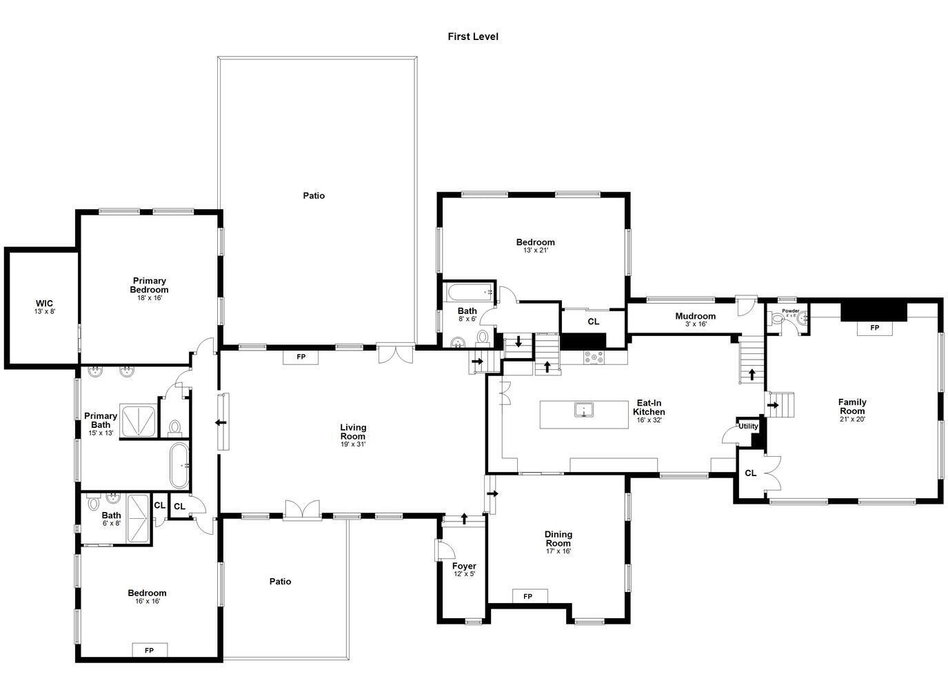 13 Searles Road Darien, CT 06820 - Photo 33 of 35 a picture of floor plan