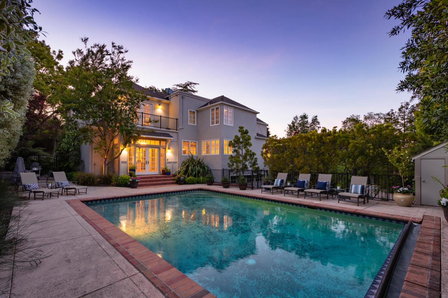 1055 Vista Road Hillsborough, CA 94010 - Photo 28 of 28 a swimming pool view with a outdoor seating