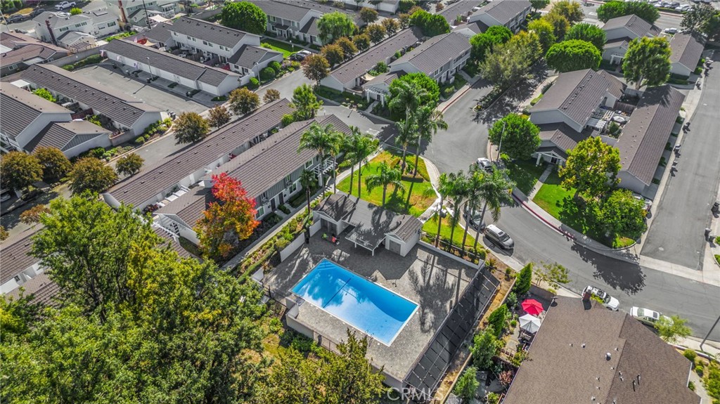 621 Seneca Street Placentia, CA 92870 - Photo 28 of 29 an aerial view of a house with a yard and garden