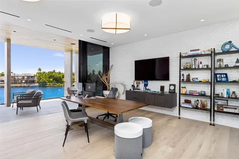 a view of sitting area with furniture and outdoor space