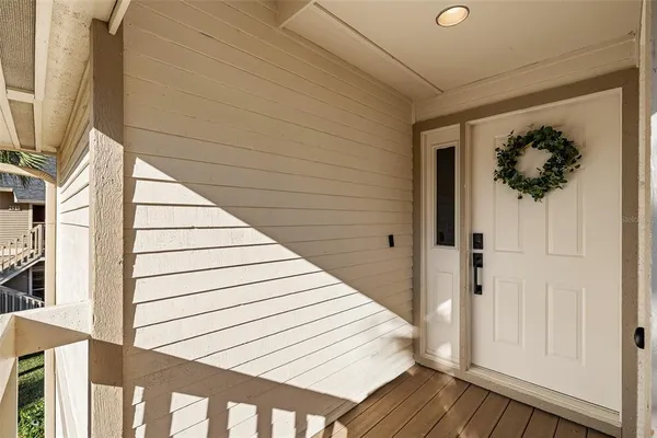 a view of a hallway with workspace