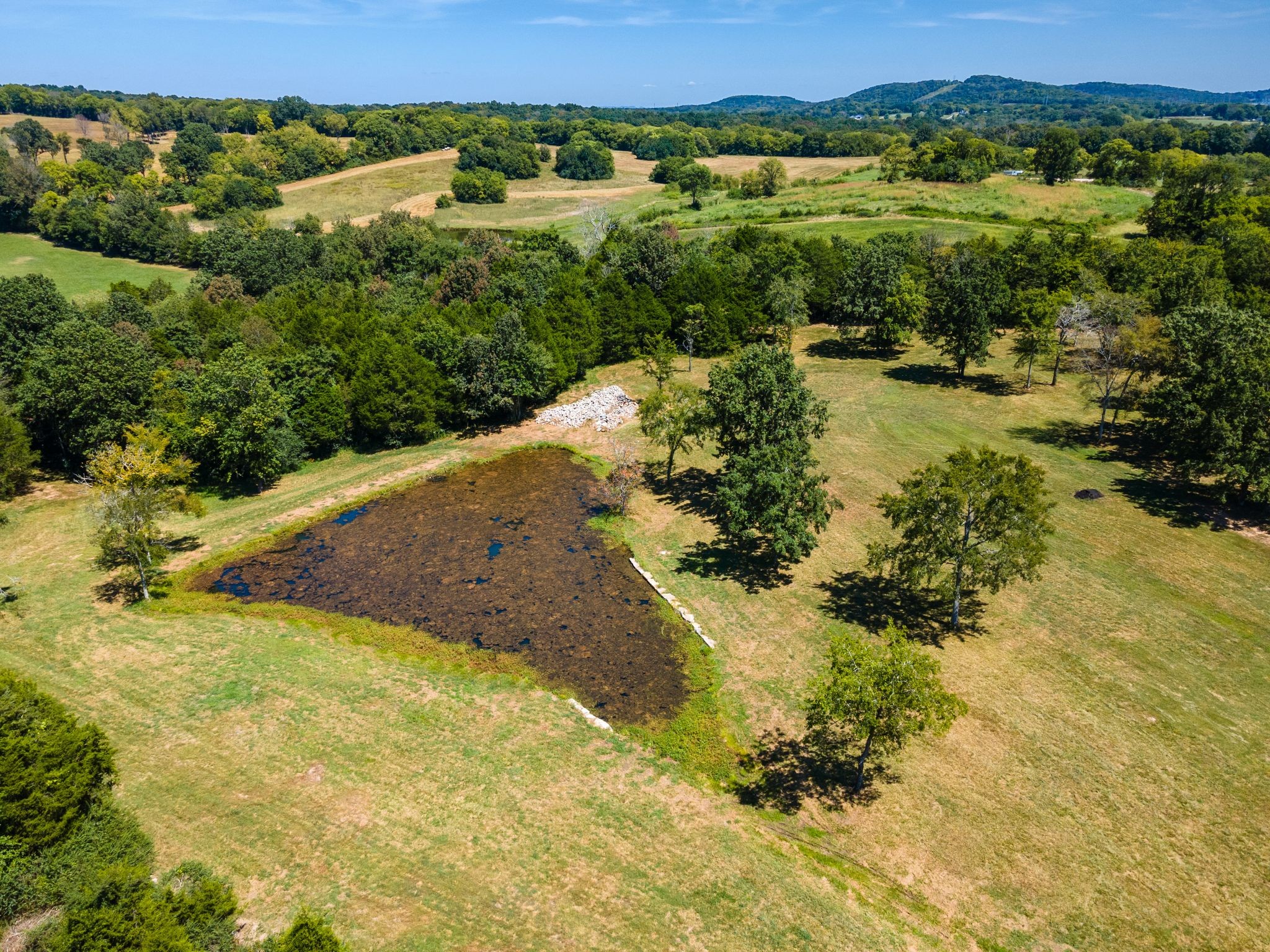 8362 Patterson Road College Grove, TN 37046 - Photo 25 of 27 a view of a lake with a yard